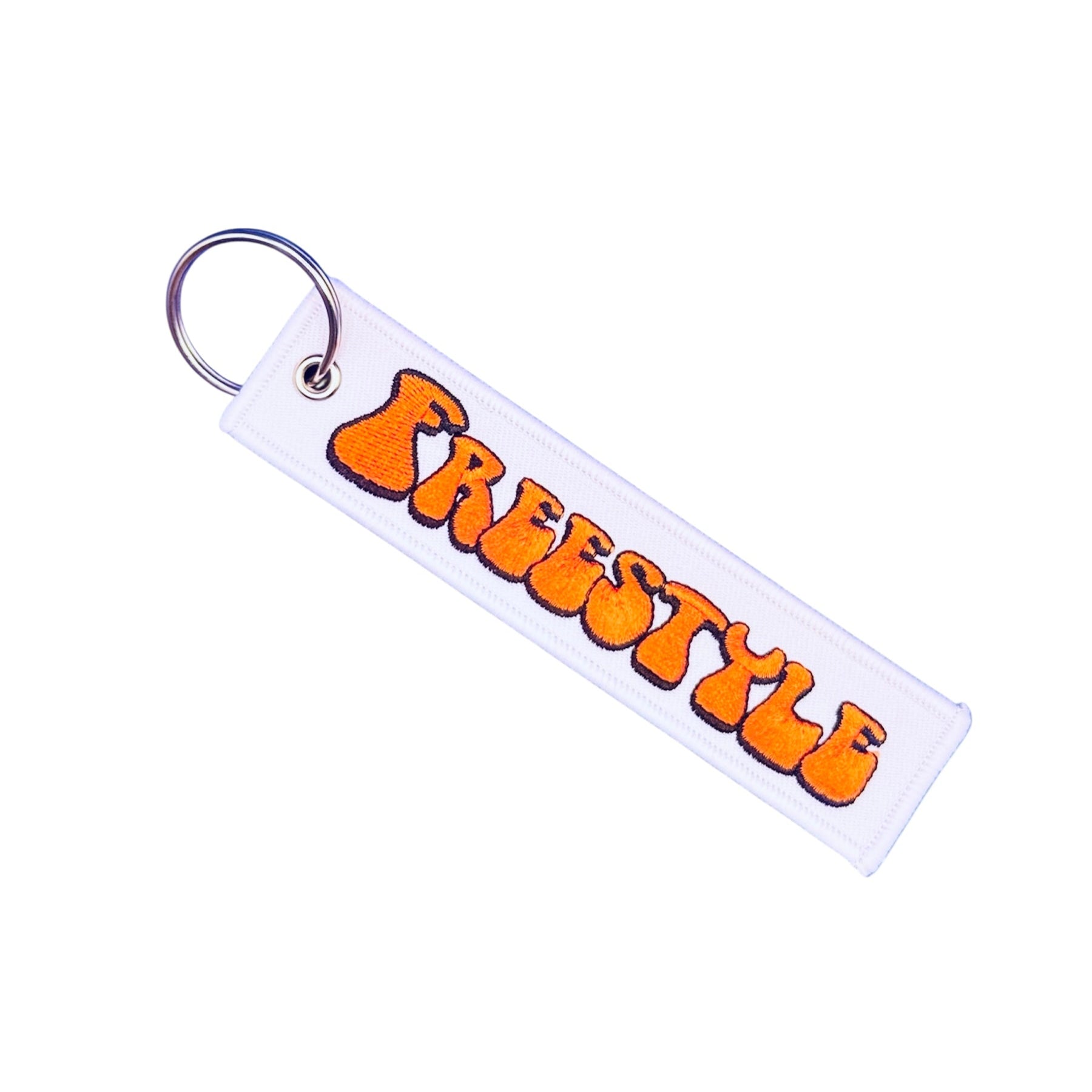 Keychain embroidered - Freestyle Est 1896 - Orange