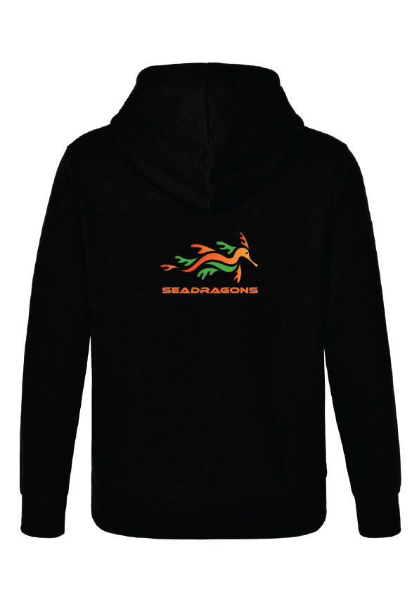 Mornington Peninsula Masters Swim Club Zip Thru Hoodie - Unisex BLACK