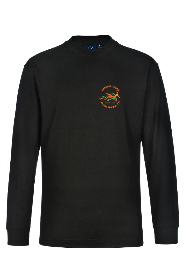 Mornington Peninsula Masters Swim Club Long Sleeve Tee - Unisex Black