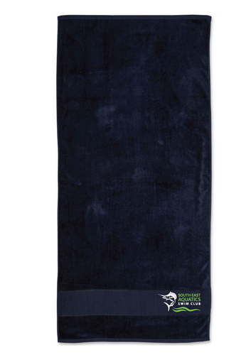 South East Aquatics swim club  TOWEL - Navy