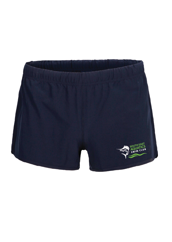 South East Aquatics Swim Club  4 x STRETCH SHORTS - Women's - Navy