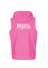 NEW ITEM 2025 VICTORIAN SPRINT CHAMPIONSHIP SLEEVELESS ZIP THRU HOODIE- MAGENTA