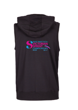 NEW ITEM 2025 VICTORIAN SPRINT CHAMPIONSHIP SLEEVELESS ZIP THRU HOODIE- BLACK