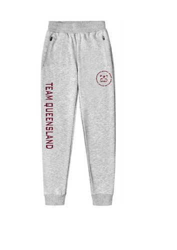 2024 QLD DIVING TEAM - SSA Championship Fleece Trackpant - Grey Marle