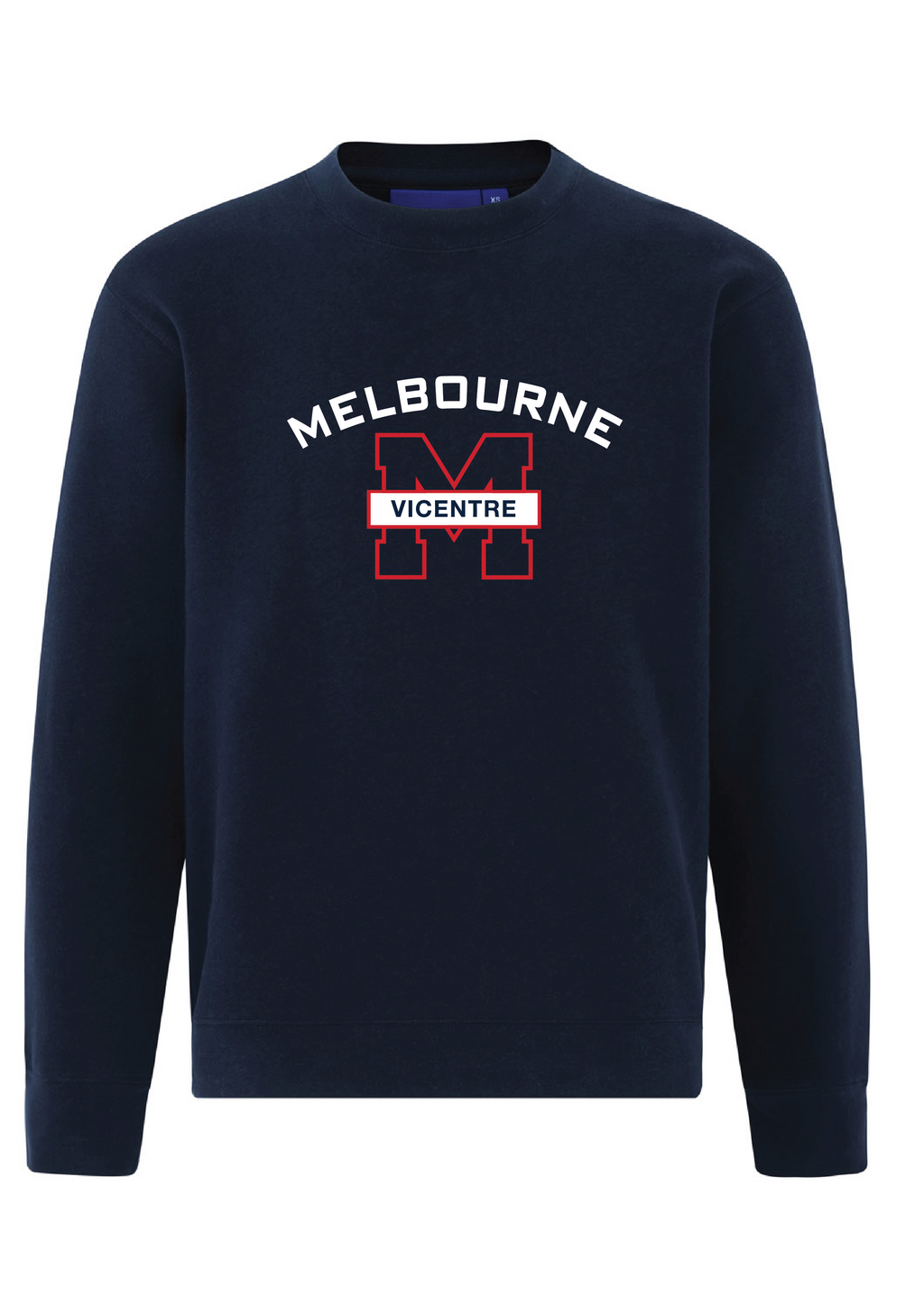 MELBOURNE VICENTRE SWIM CLUB SUPPORTER SWEAT TOP - NAVY
