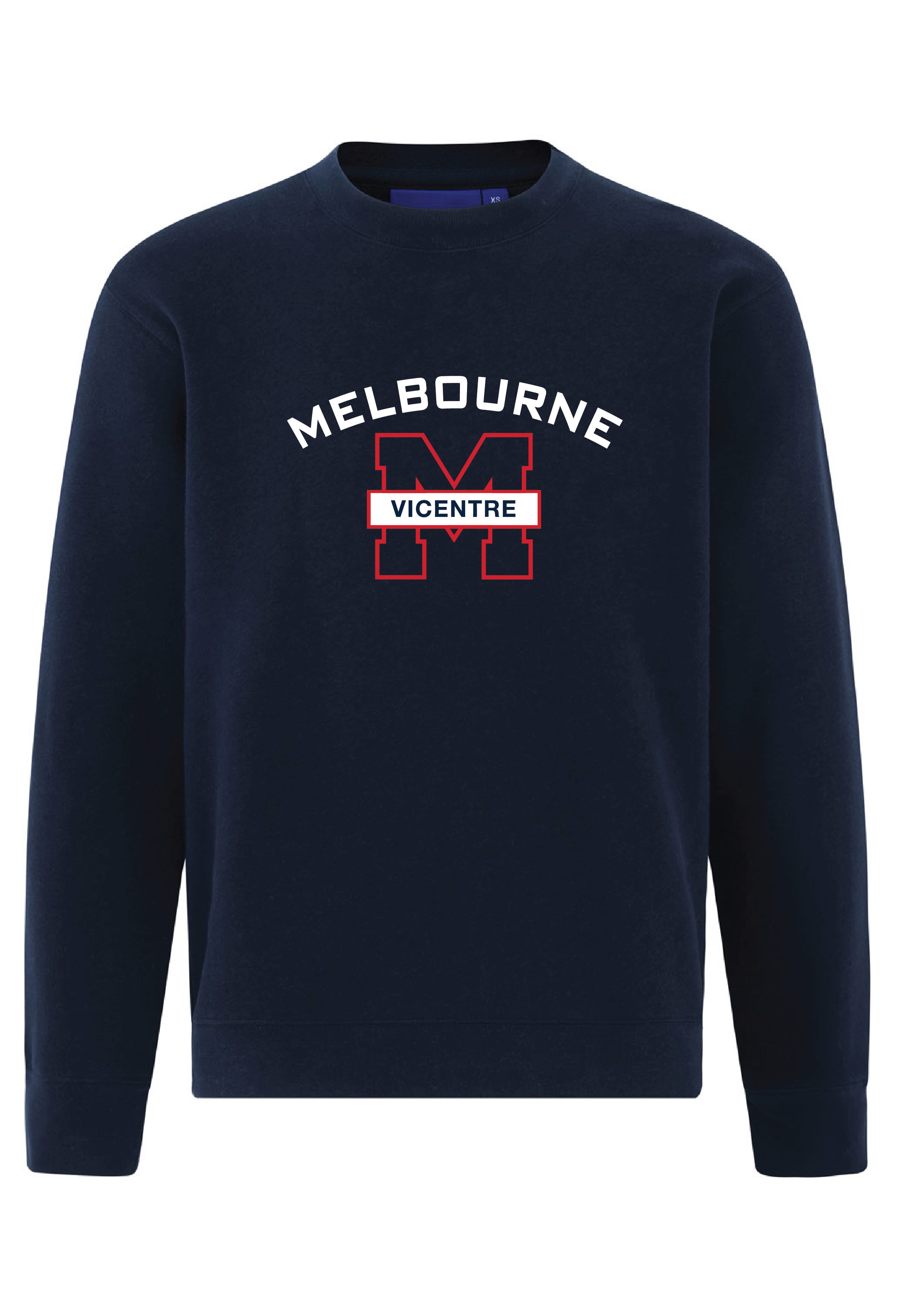 MELBOURNE VICENTRE SWIM CLUB SUPPORTER SWEAT TOP - NAVY