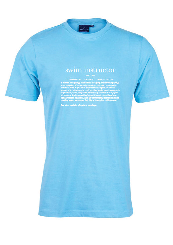 Swim Instructor Tee - PALE BLUE