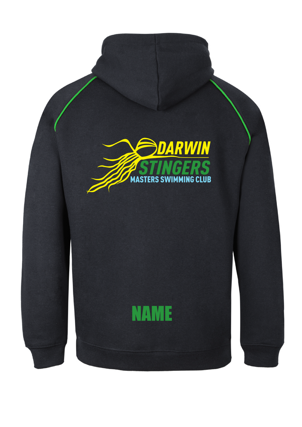 Darwin Stingers Hoodie with contrast piping