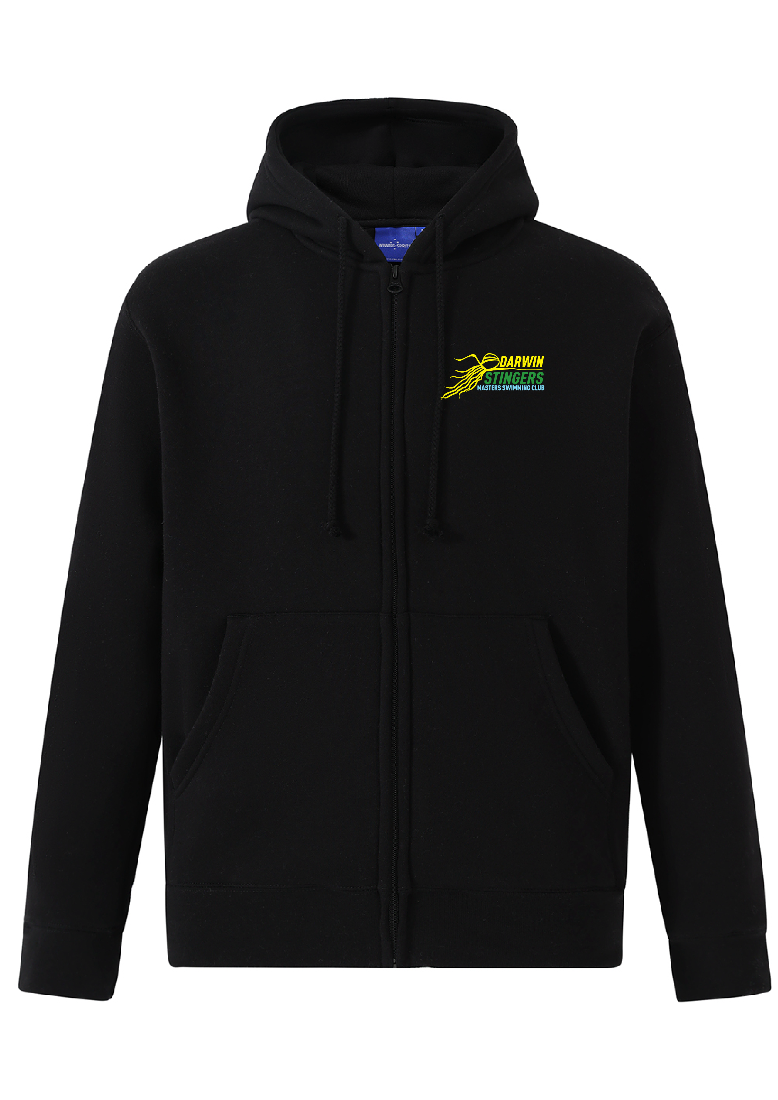 DARWIN STINGERS ZIP THRU HOODIE- WOMENS BLACK