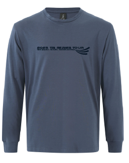 2025 TRI SERIES TOUR - LONG SLEEVE TEE - WOMEN'S SLATE BLUE