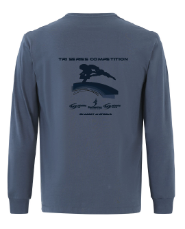2025 TRI SERIES TOUR - LONG SLEEVE TEE - WOMEN'S SLATE BLUE