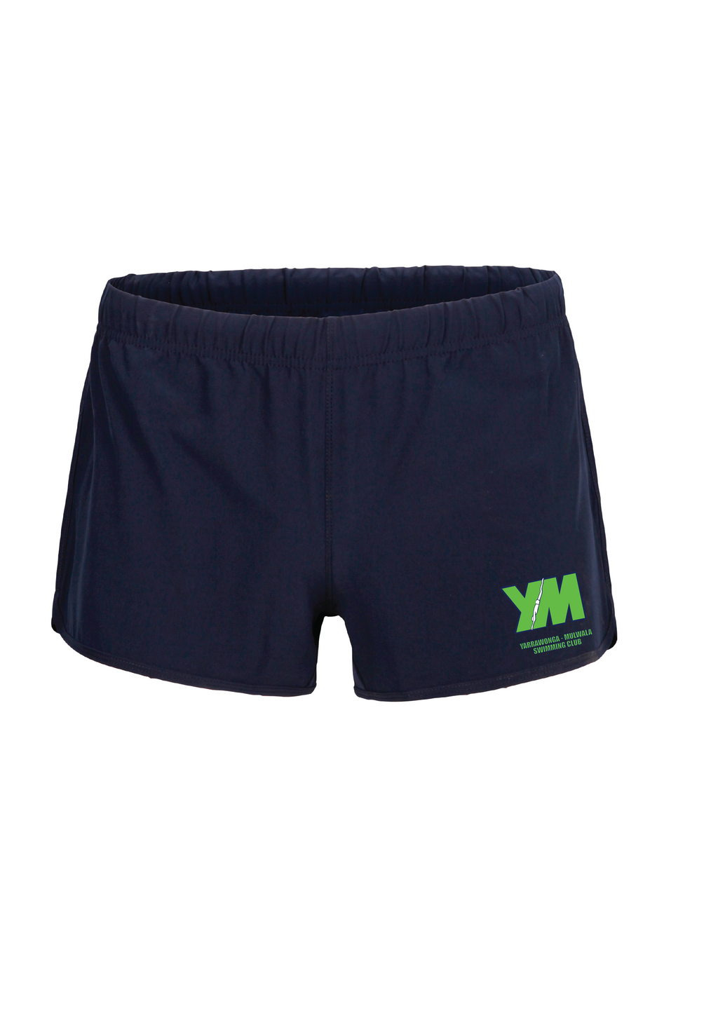 YARRAWONGA - MULWALA SWIM CLUB  4 x STRETCH SHORTS - WOMEN'S - NAVY
