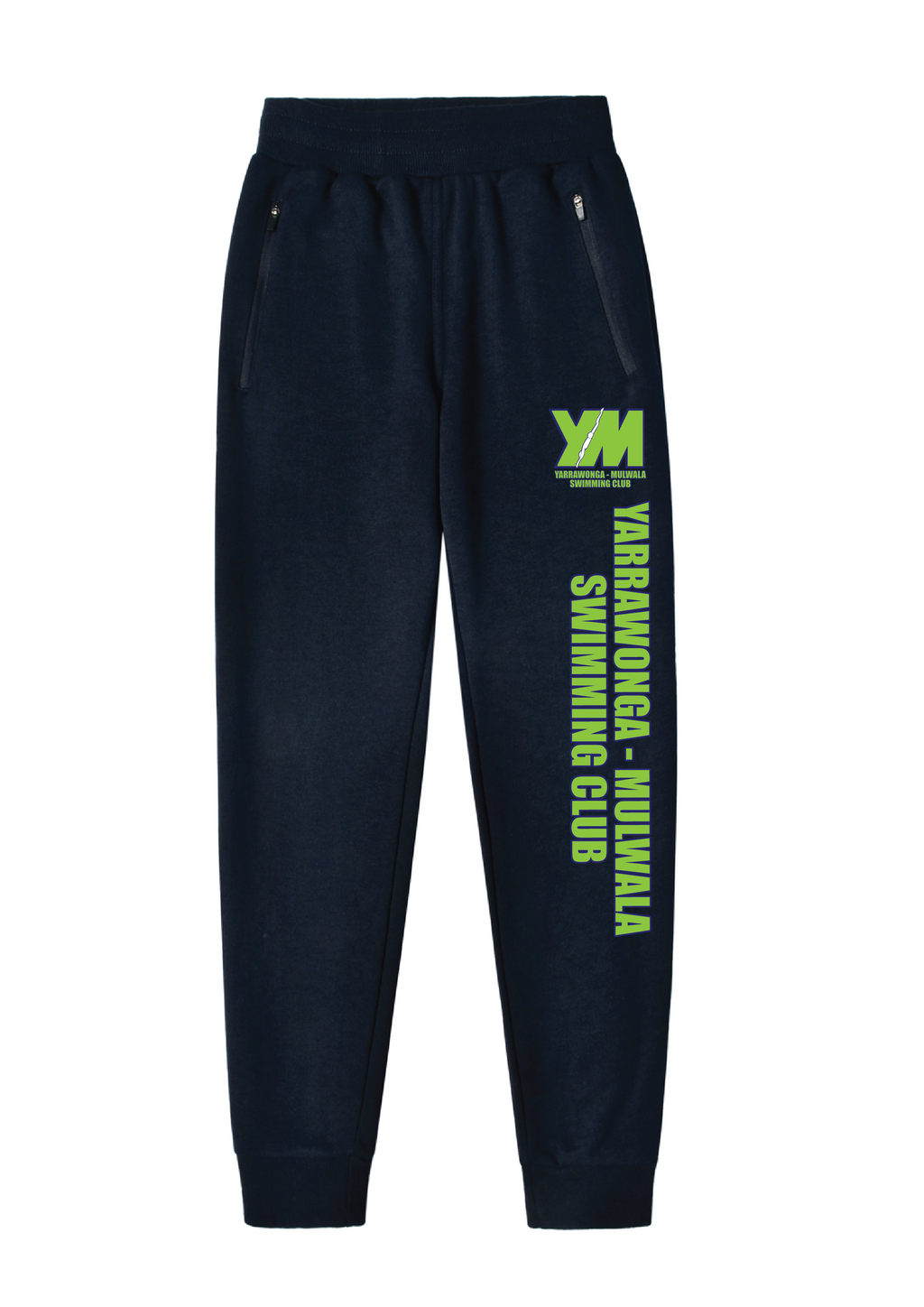 YARRAWONGA - MULWALA SWIM CLUB TRACKPANT ZIP POCKETS - NAVY