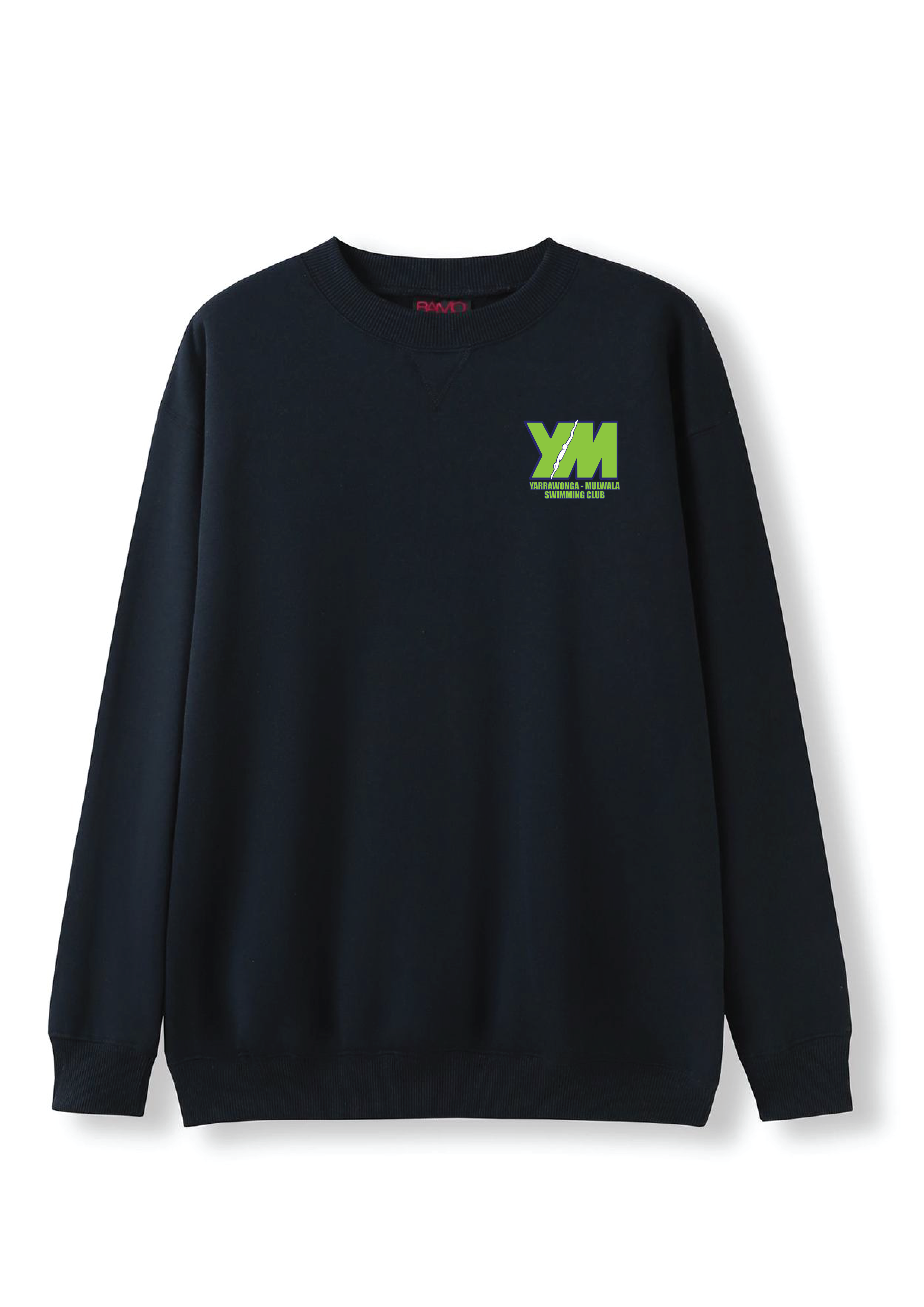 YARRAWONGA - MULWALA SWIM CLUB SWEAT TOP - NAVY