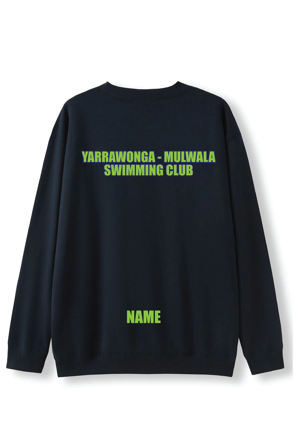 YARRAWONGA - MULWALA SWIM CLUB SWEAT TOP - NAVY