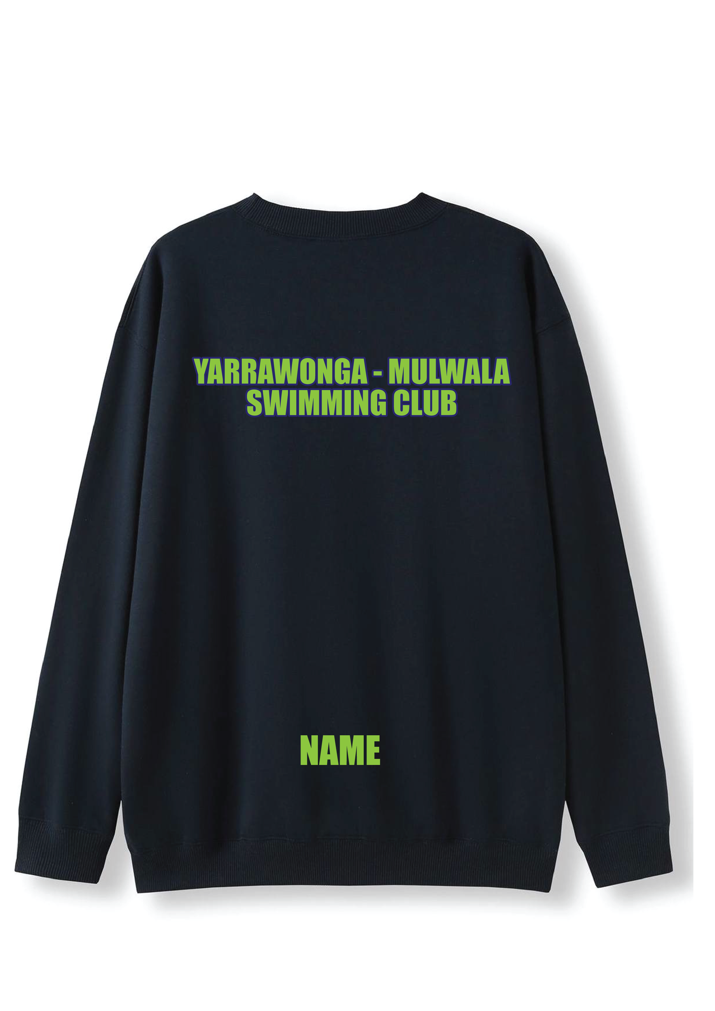 YARRAWONGA - MULWALA SWIM CLUB SWEAT TOP - NAVY