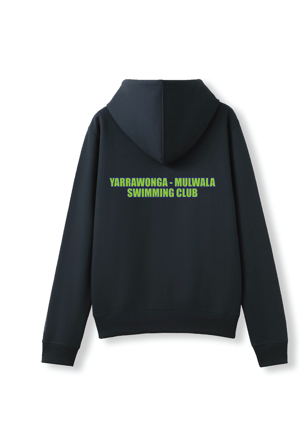 YARRWONGA-MULWALA SWIM CLUB ZIP THRU HOODIE- NAVY