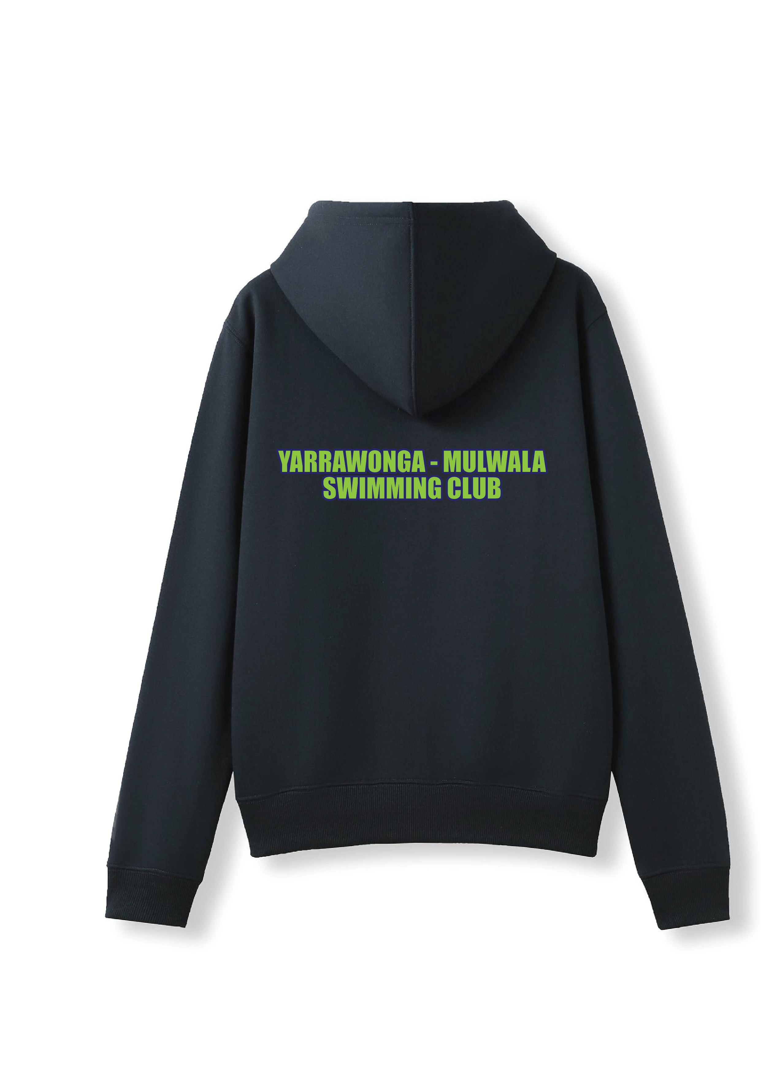 YARRWONGA-MULWALA SWIM CLUB ZIP THRU HOODIE- NAVY