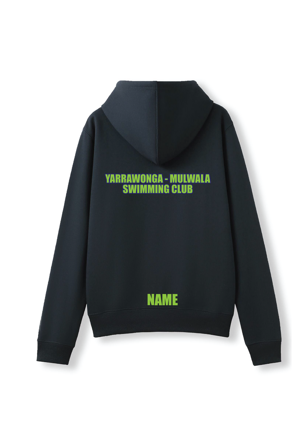 YARRWONGA-MULWALA SWIM CLUB ZIP THRU HOODIE- NAVY