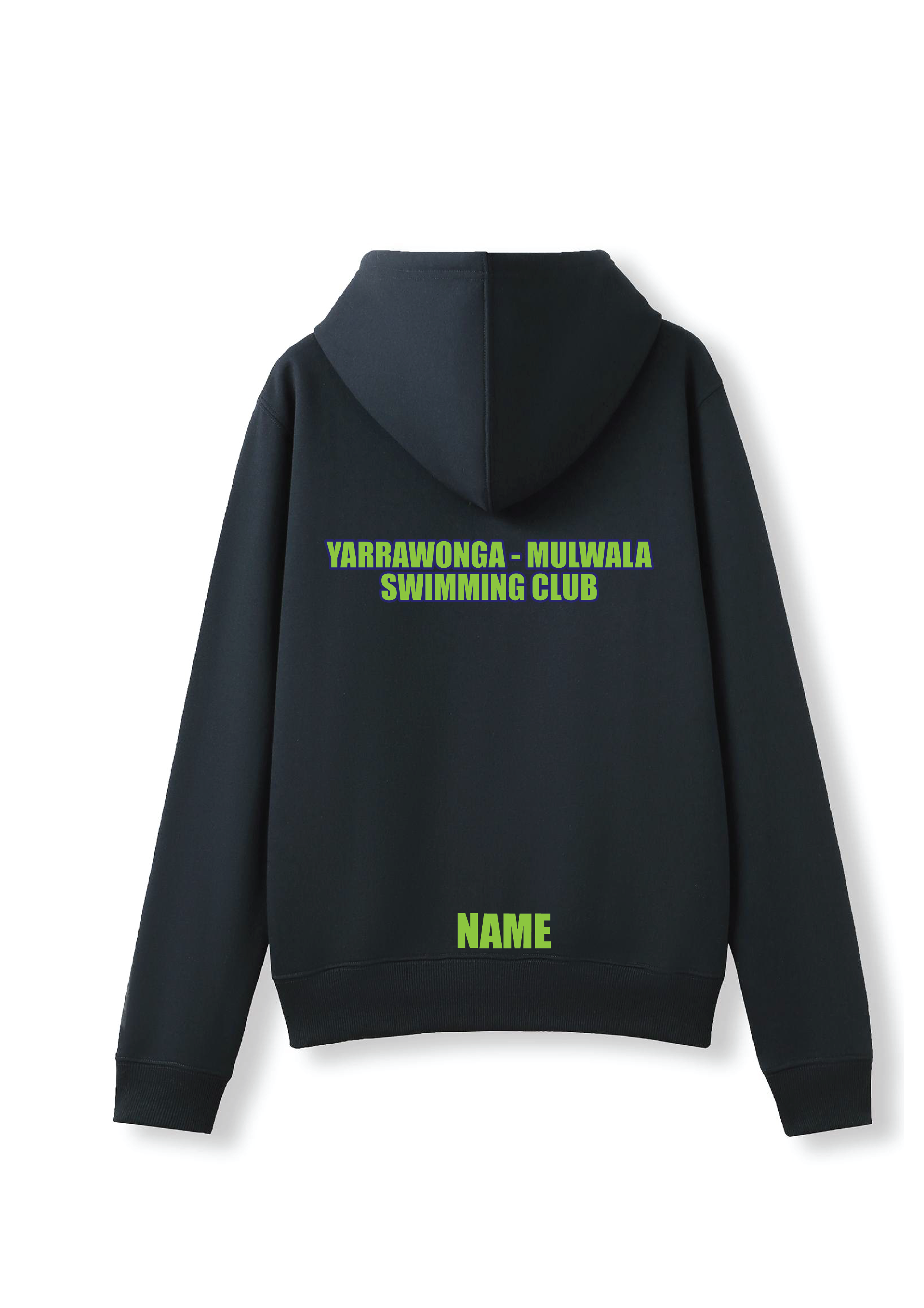YARRWONGA-MULWALA SWIM CLUB ZIP THRU HOODIE- NAVY
