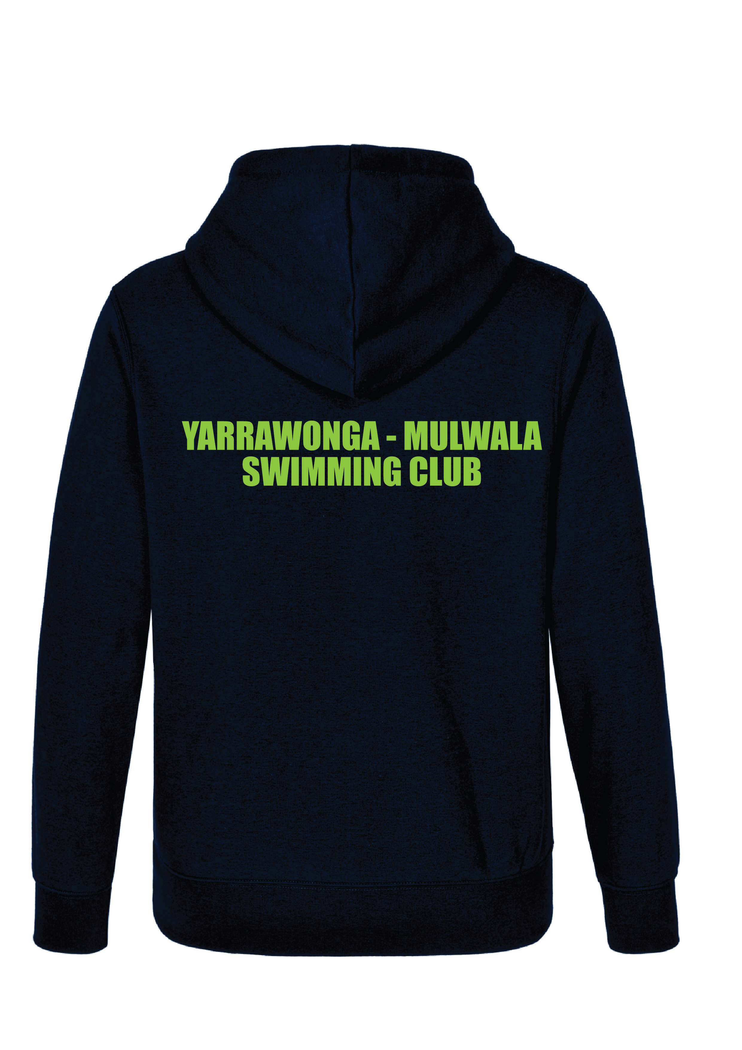 YARRAWONGA- MULWALA SWIM CLUB  HOODIE -  NAVY