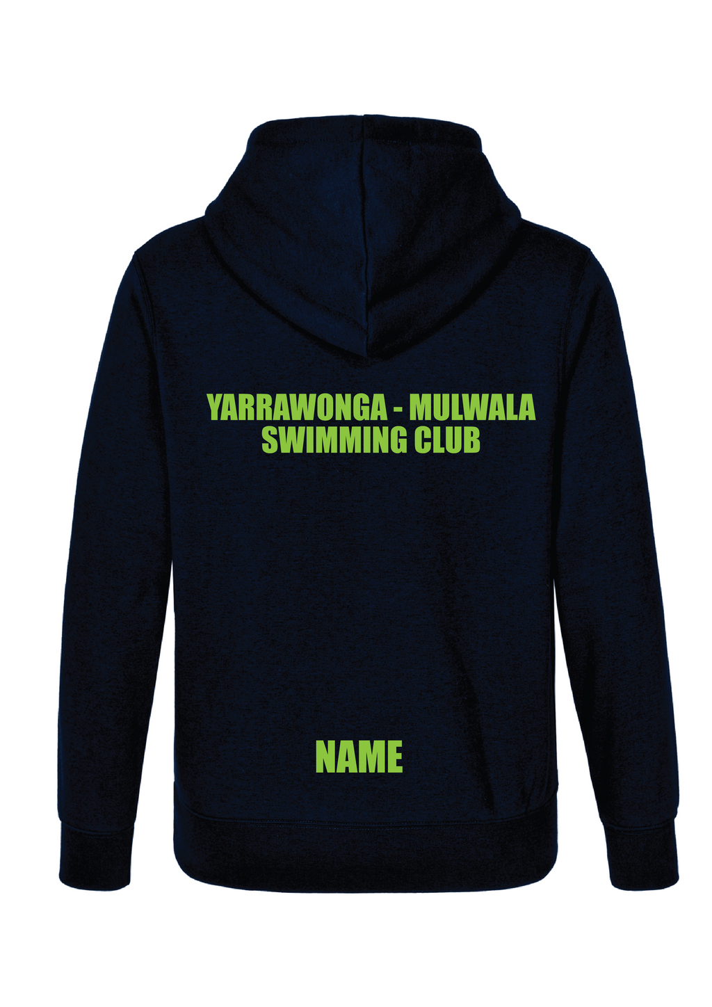 YARRAWONGA- MULWALA SWIM CLUB  HOODIE -  NAVY