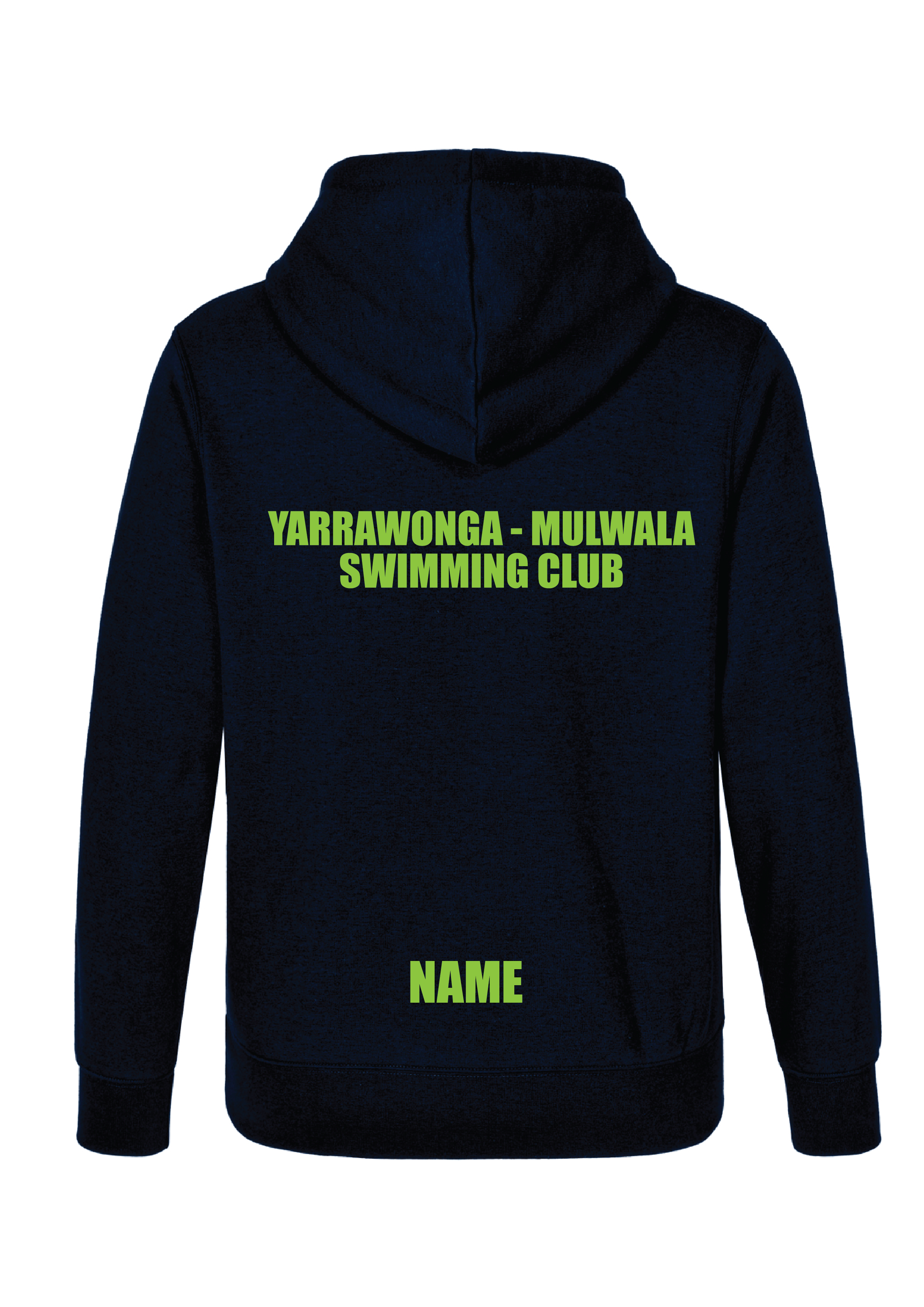 YARRAWONGA- MULWALA SWIM CLUB  HOODIE -  NAVY