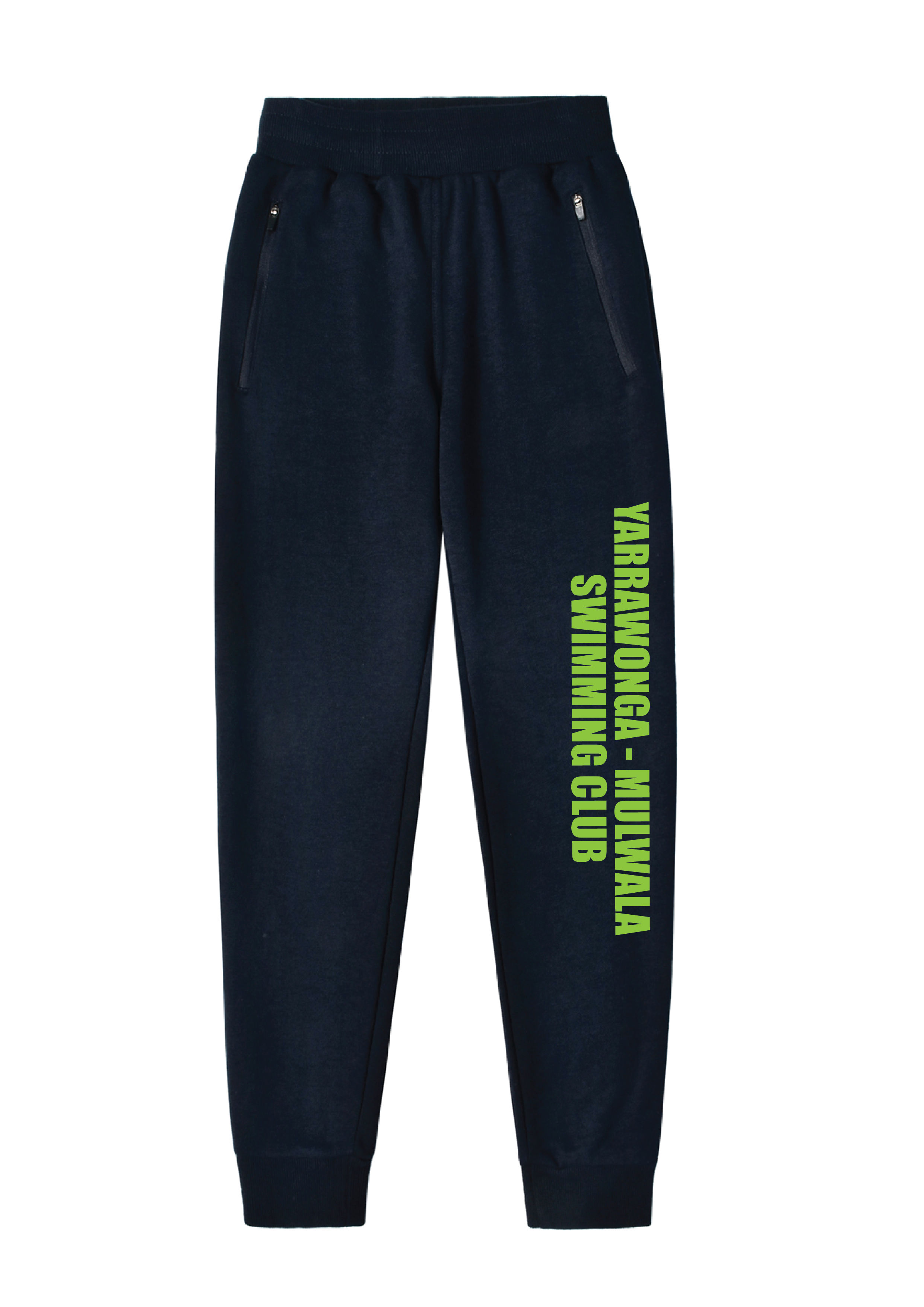 YARRAWONGA - MULWALA SWIM CLUB TRACKPANT ZIP POCKETS - NAVY