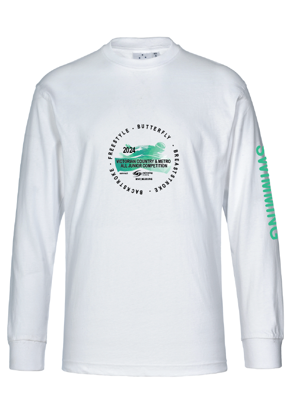 2024 ALL JUNIOR COMPETITION Long Sleeve Tee - White