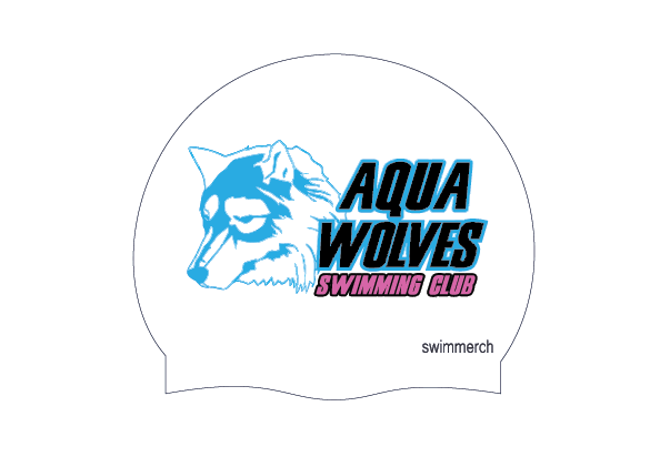 AQUA WOLVES SWIM CLUB - SWIM CAP - (pre order now - coming soon )