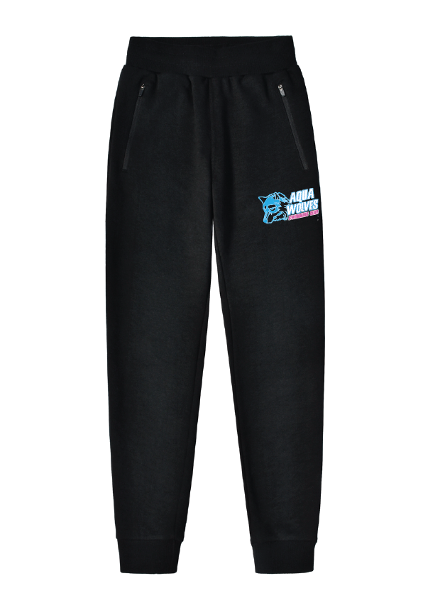 AQUA WOLVES SWIM CLUB FLEECE TRACKPANT - Black