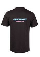AQUA WOLVES CLUB TEE - BLACK