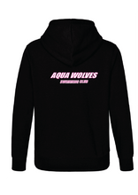 AQUA WOLVES SWIM CLUB HOODIE -  BLACK