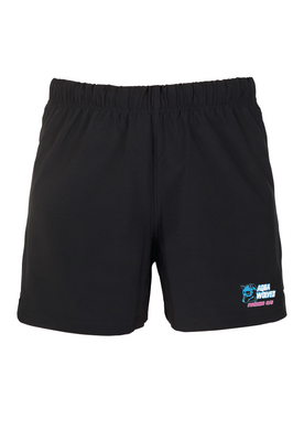 AQUA WOLVES SWIM CLUB  4 X STRETCH  SHORTS - Kids & Unisex- Black