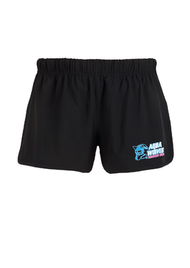 AQUA WOLVES SWIM CLUB  4 x STRETCH SHORTS - Women's - Black