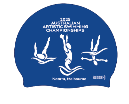 2025 ARTISTIC SWIMMING NATIONAL CHAMPIONSHIP SILICONE CAP - BLUE