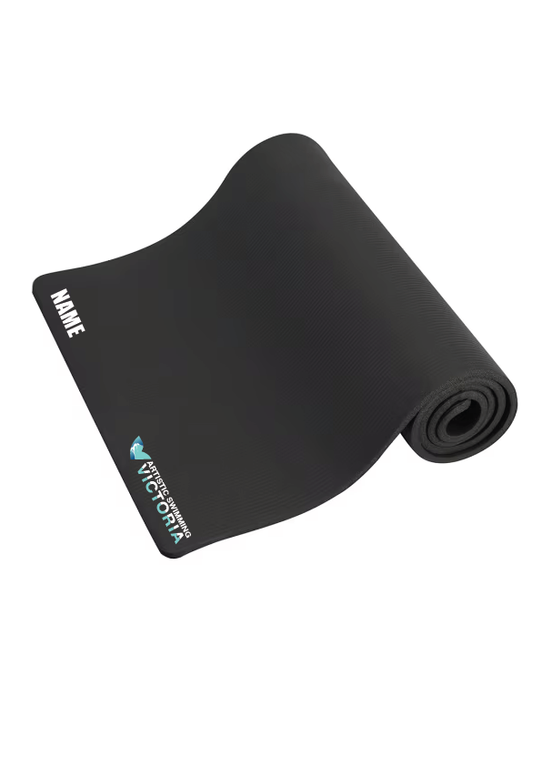 ARTISTIC SWIMMING VICTORIA Stretch/Yoga Mat - Artistic Swimming - Black