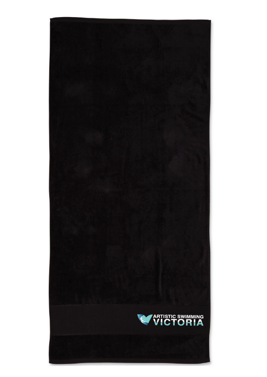 ARTISTIC SWIMMING VICTORIA TOWEL - BLACK