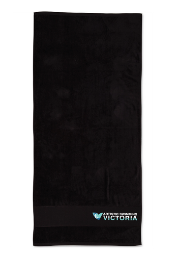 ARTISTIC SWIMMING VICTORIA TOWEL - BLACK