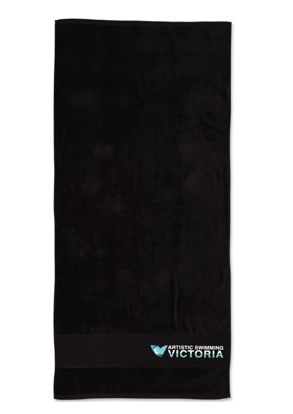 ARTISTIC SWIMMING VICTORIA TOWEL - BLACK