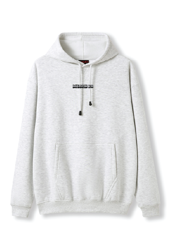 PUFF PRINT SWIMMING STROKE HOODIES - SNOW MARLE/BLACK