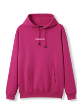 PUFF PRINT SWIMMING STROKE HOODIE - HOT PINK/PINK