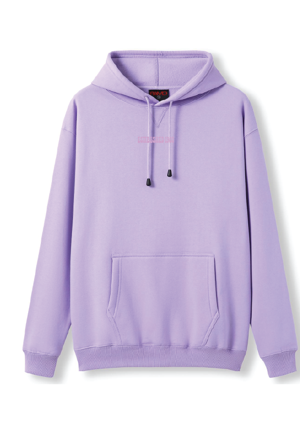PUFF PRINT SWIMMING STROKE HOODIE - MAUVE/MAUVE