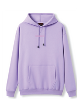 PUFF PRINT SWIMMING STROKE HOODIE - MAUVE/MAUVE