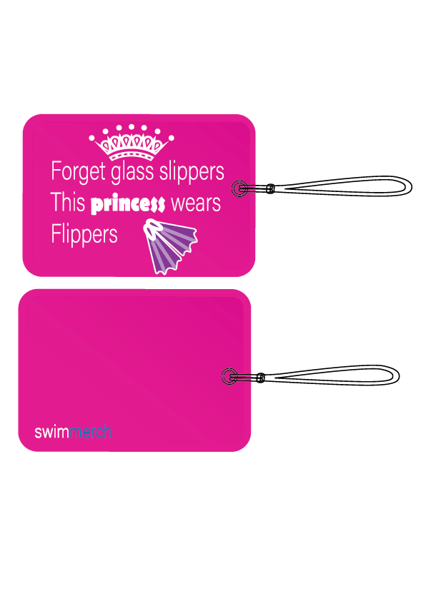 Bag Tag - Princess wears Flippers