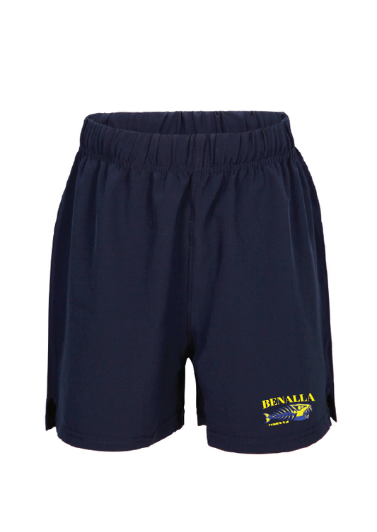 Benalla S.C. 4 X STRETCH  SHORTS - Kids & Unisex- Navy