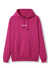 PUFF PRINT SWIMMING STROKE HOODIE - HOT PINK/PINK