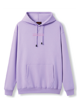 PUFF PRINT SWIMMING STROKE HOODIE - MAUVE/MAUVE