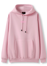 PUFF PRINT SWIMMING STROKE HOODIE - PINK/PINK