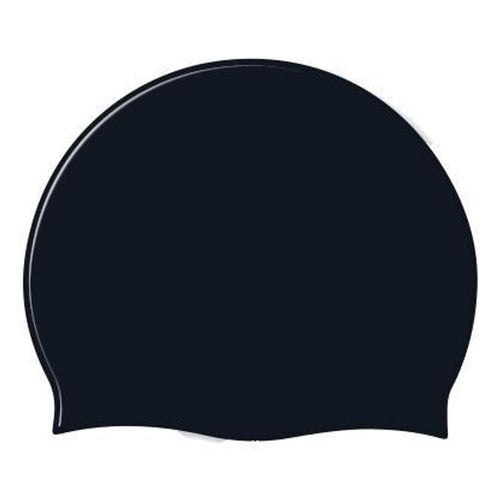 Silicone swim cap - black